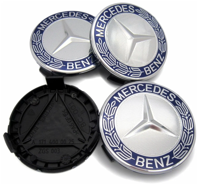 Колпачки в диски Mercedes A1704000025 75 мм 70 мм синие мерседес - Фото 1 Колпачки в диски Mercedes A1704000025 75 мм 70 мм синие мерседес - изображение 1
