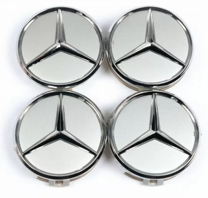 Ковпачки на диски (заглушки мерседес) Mercedes-Benz 75 мм 70 мм срібло A1704000025 - Фото 7 Ковпачки на диски (заглушки мерседес) Mercedes-Benz 75 мм 70 мм срібло A1704000025 - зображення 7