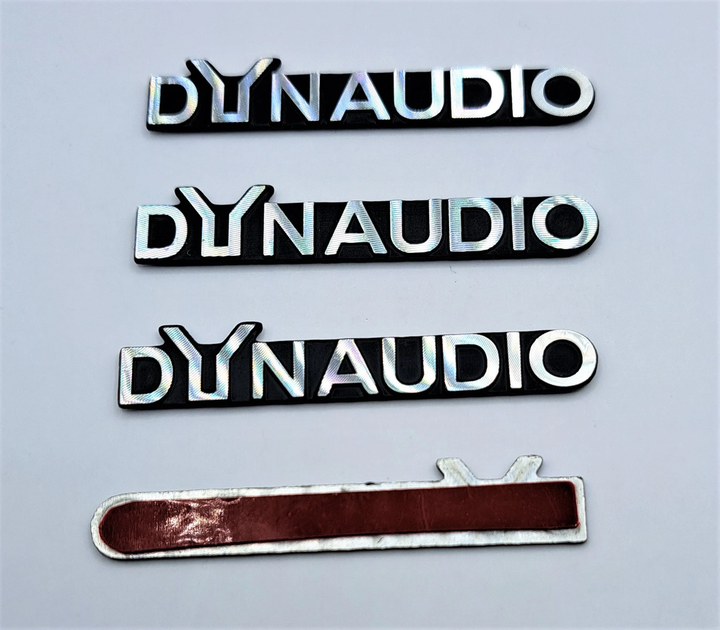 Эмблемы шильдики наклейки Dynaudio на сетку динамика 4.7 см 0.6 см 6 штук - изображение 2