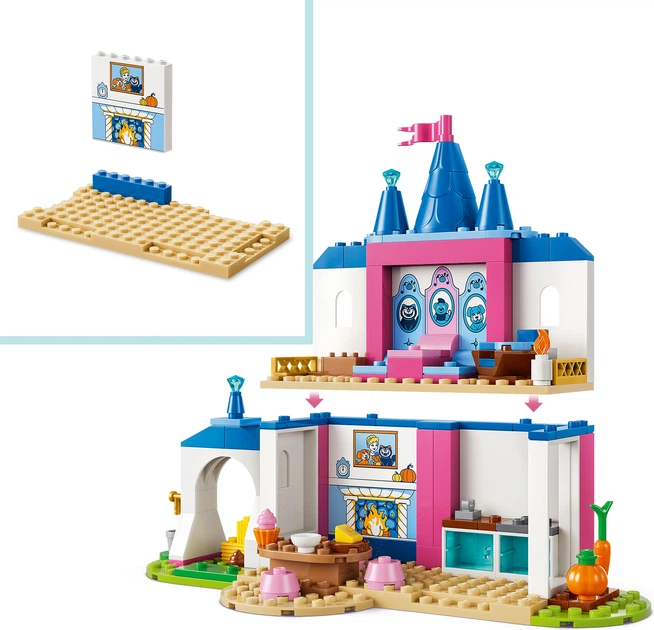 Конструктор LEGO Disney Princess Замок Попелюшки та її друзів-тварин 149 деталей (43283) - Фото 6 Конструктор LEGO Disney Princess Замок Попелюшки та її друзів-тварин 149 деталей (43283) - зображення 6