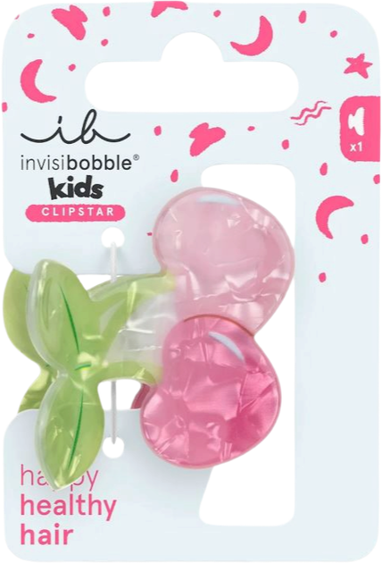 Заколка для волос invisibobble Clipstar Kids Cherrylicious (4063528102461) - Фото 1 Заколка для волос invisibobble Clipstar Kids Cherrylicious (4063528102461) - изображение 1