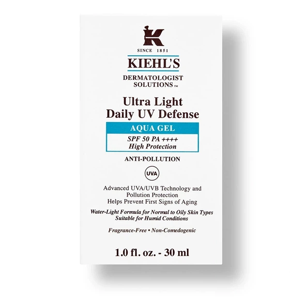 Увлажняющий солнцезащитный флюид для лица с SPF50 Kiehl's Dermatologist Solutions Ultra Light Daily UV Defense SPF 50 PA++++ - Фото 2 Увлажняющий солнцезащитный флюид для лица с SPF50 Kiehl's Dermatologist Solutions Ultra Light Daily UV Defense SPF 50 PA++++ - изображение 2