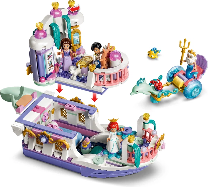Конструктор LEGO Disney Princess Королівський весільний човен Аріель 519 деталей (43299) - зображення 6