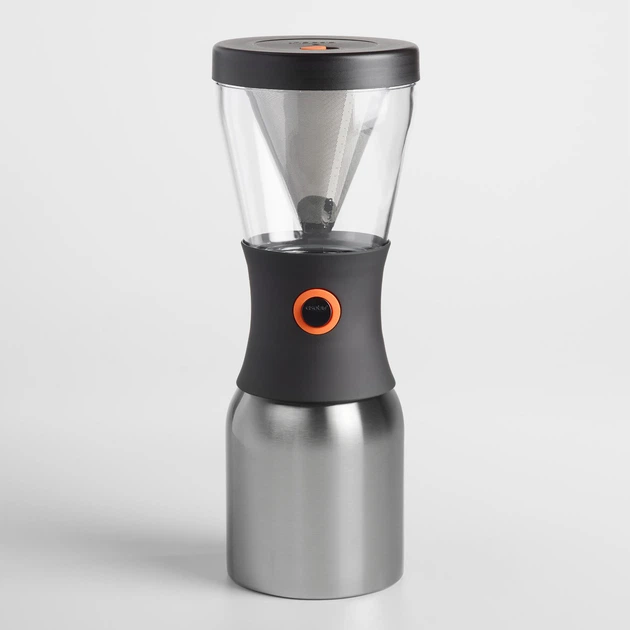 Zestaw do parzenia kawy Asobu Cold Brew 1 L z termosem Silver (KB900 SILVER/BLACK) - obraz 3