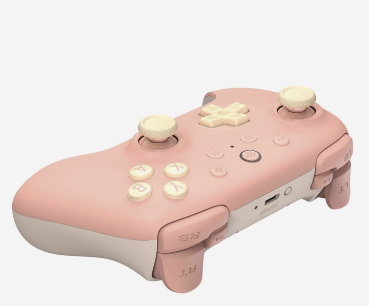 Бездротовий геймпад 8BitDo Ultimate 2C Wireless Pad Peach для PC / Android, Bluetooth / 2.4 GHz / USB-C, Hall Effect, персиковий ( RET00472) - зображення 2