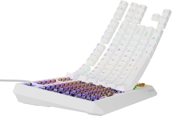 Klawiatura przewodowa Genesis Thor 230 TKL Outemu Brown White (NKG-2080) - obraz 15