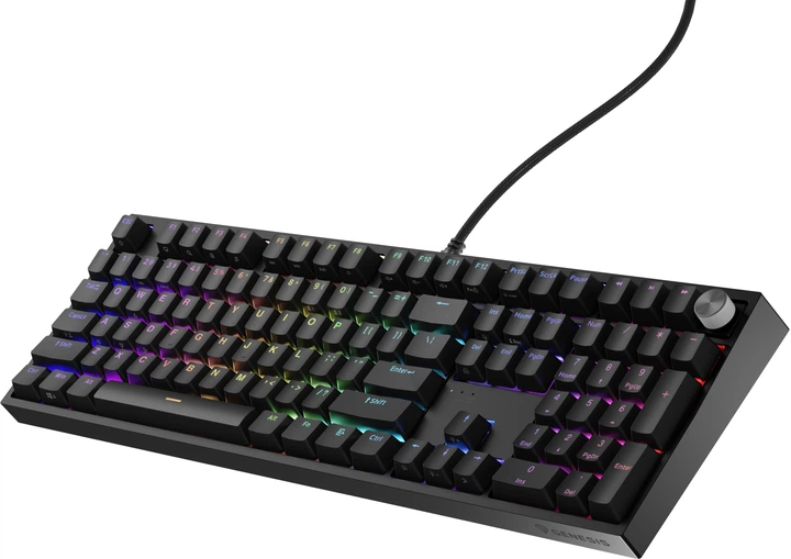 Клавіатура дротова Genesis Thor 404 Outemu Peach Silent Black (NKG-2298) - зображення 3