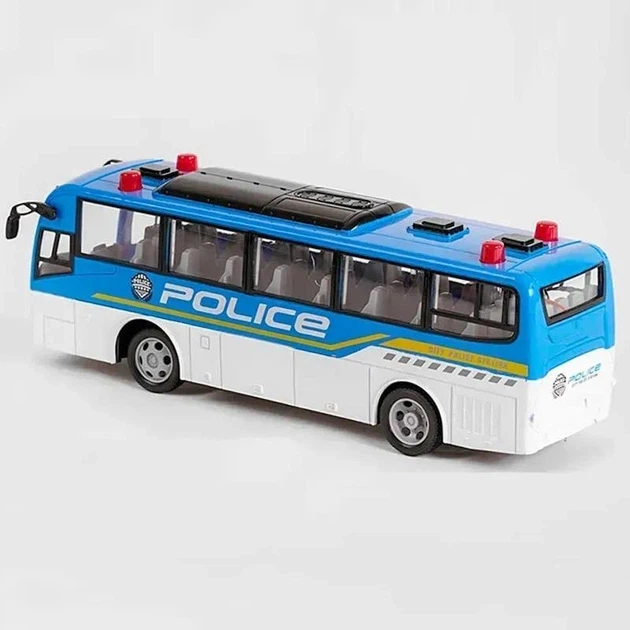 Радиоуправляемый автобус «Полиция» Star Toys — машинка на пульте с подсветкой, работающая от аккумулятора 666-690NA - Фото 4 Радиоуправляемый автобус «Полиция» Star Toys — машинка на пульте с подсветкой, работающая от аккумулятора 666-690NA - изображение 4
