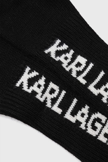Жіночі чорні рукавички ESSENTIAL LONG Karl Lagerfeld M 236W3609 - изображение 2