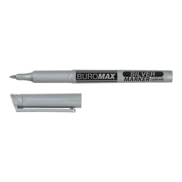 Маркер BuroMax Silver 1-2 мм серебряный (BM.8709-24) - изображение 2