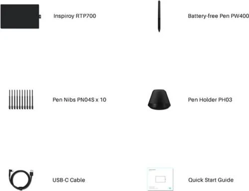 Планшет Huion Inspiroy RTP-700, Black - изображение 6