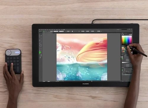 Монітор-планшет Huion Kamvas Pro 24 4K, Silvery Frost - зображення 9