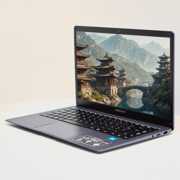 Ноутбук 14" Medion (Lenovo Group) Akoya E14223 | 4-ядерний Intel | RAM DDR4 4 ГБ | eMMC 128 ГБ | Intel UHD Graphics 600 | АКБ до 9 годин | Wi-Fi 5.0 | Bluetooth 5.1 | Win11 (5104) - Уцінка - Фото 2 Ноутбук 14" Medion (Lenovo Group) Akoya E14223 | 4-ядерний Intel | RAM DDR4 4 ГБ | eMMC 128 ГБ | Intel UHD Graphics 600 | АКБ до 9 годин | Wi-Fi 5.0 | Bluetooth 5.1 | Win11 (5104) - Уцінка - зображення 2