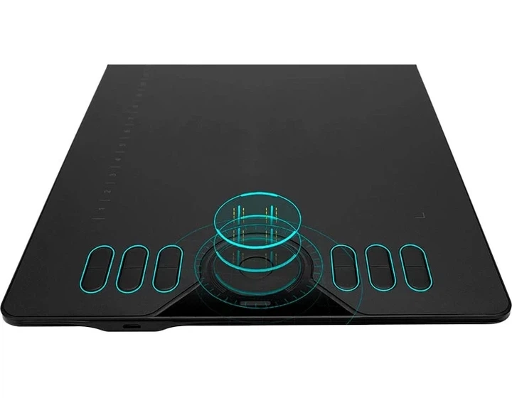 Графический планшет Huion HS610 + перчатка, Black - Фото 2 Графический планшет Huion HS610 + перчатка, Black - изображение 2