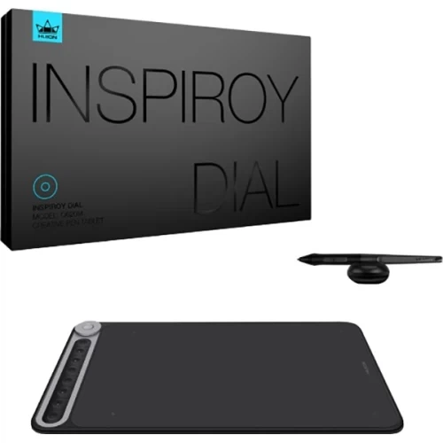 Графический планшет Huion Inspiroy Dial Q620M + перчатка, Black/Grey - Фото 5 Графический планшет Huion Inspiroy Dial Q620M + перчатка, Black/Grey - изображение 5