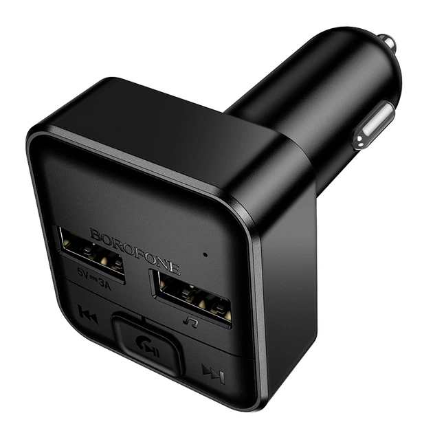 Автомобильный FM-трансмиттер BOROFONE BC63 Selecto car BT5.4 FM transmitter 3A Black (6941991126185) - изображение 5