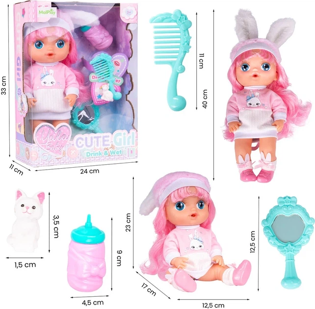 Lalka bobas MalPlay z akcesoriami 30 cm 113718 (5901924245827) - obraz 4