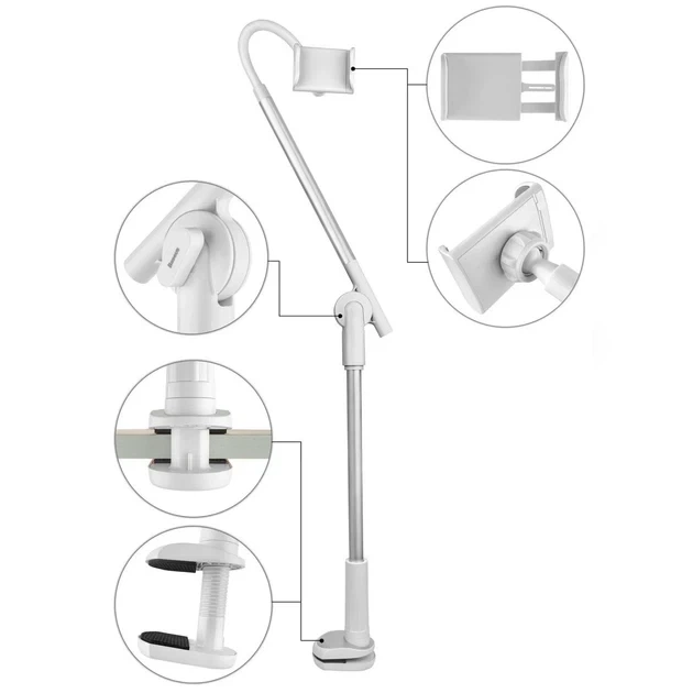 Держатель для телефона Baseus Unlimited Adjustment Lazy Phone Holder SULR-0S Silver - изображение 3