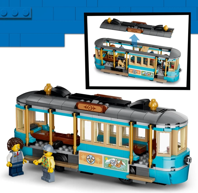 Zestaw klocków LEGO City Tramwaj przy plaży 693 elementy (60506) - obraz 4