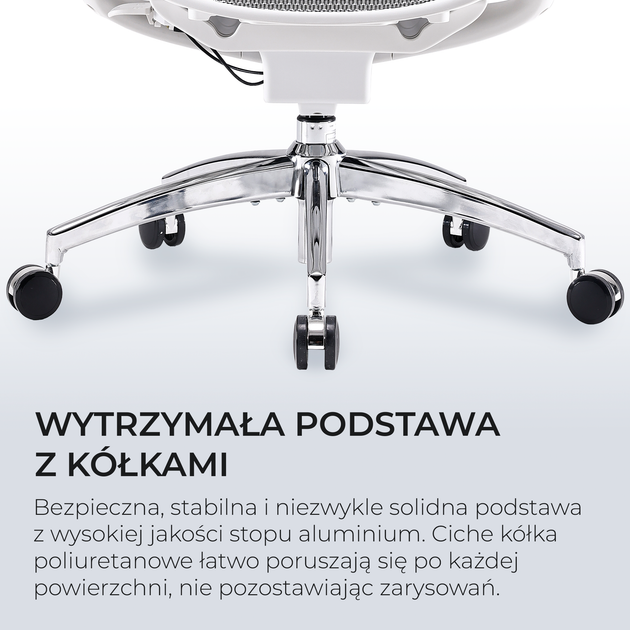 Fotel biurowy SIHOO DORO C300 Pro Mesh White (DORO-C300-PRO-M102) - obraz 12