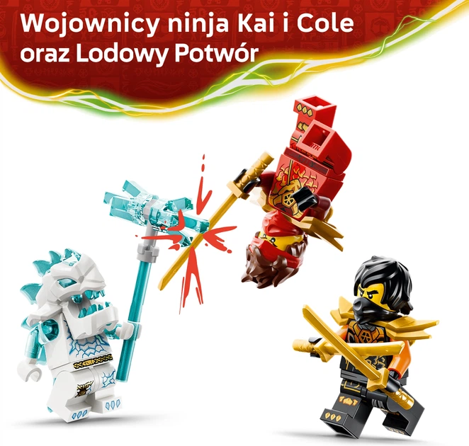 Конструктор LEGO Ninjago Комбіновані транспортні засоби Кая та Коула 394 деталі (71864) - зображення 6