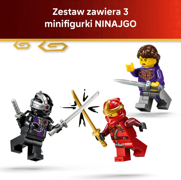 Конструктор LEGO Ninjago Переслідувач ніндзя X-1 — 15-та річниця 691 деталь (71867) - зображення 6