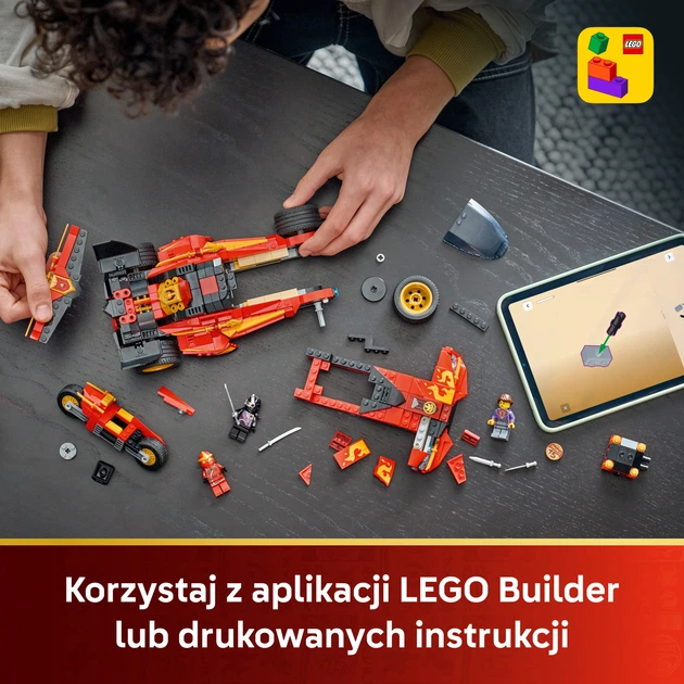 Конструктор LEGO Ninjago Переслідувач ніндзя X-1 — 15-та річниця 691 деталь (71867) - зображення 7
