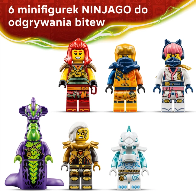 Конструктор LEGO Ninjago Дракон-трансформер Вайлдфаєр 821 деталь (71868) - зображення 6
