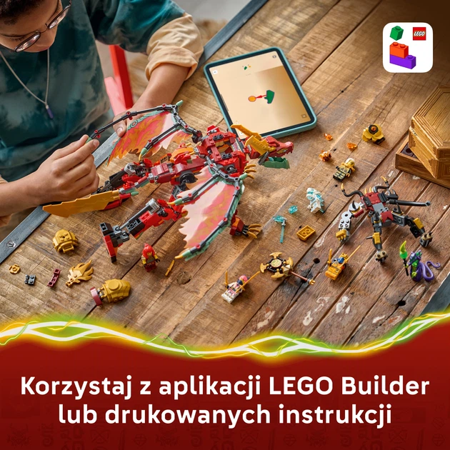 Конструктор LEGO Ninjago Дракон-трансформер Вайлдфаєр 821 деталь (71868) - зображення 7