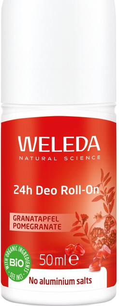 Дезодорант Weleda Гранат Roll-On 24 часа 50 мл (4001638500203) - Фото 1 Дезодорант Weleda Гранат Roll-On 24 часа 50 мл (4001638500203) - изображение 1