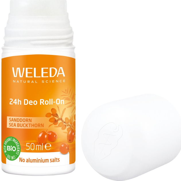 Дезодорант Weleda Облепиха Roll-On 24 часа 50 мл (4001638502399) - Фото 2 Дезодорант Weleda Облепиха Roll-On 24 часа 50 мл (4001638502399) - изображение 2