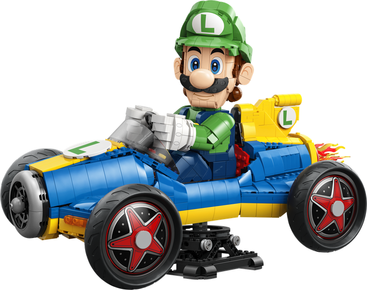 Zestaw klocków LEGO Super Mario Mario Kart — Luigi i Mach 8 2234 elementy (72050) - obraz 2