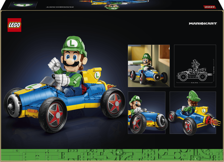 Zestaw klocków LEGO Super Mario Mario Kart — Luigi i Mach 8 2234 elementy (72050) - obraz 9