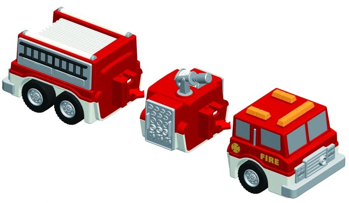 Zestaw zabawek magnetycznych MalBlo Magnetic Pojazdy Strażackie MAL 0317 (755828603178) - obraz 3
