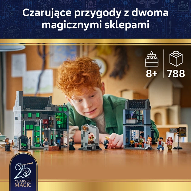 Zestaw klocków LEGO Harry Potter Magiczne sklepy na ulicy Śmiertelnego Nokturnu 788 elementów (76471) - Zdjęcie 3 Zestaw klocków LEGO Harry Potter Magiczne sklepy na ulicy Śmiertelnego Nokturnu 788 elementów (76471) - obraz 3