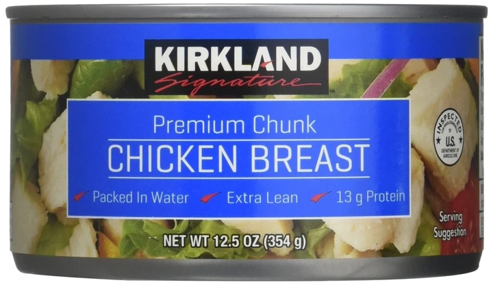 Консерва куряча грудка Chicken Breast Kirkland 354 г - Фото 1 Консерва куряча грудка Chicken Breast Kirkland 354 г - зображення 1