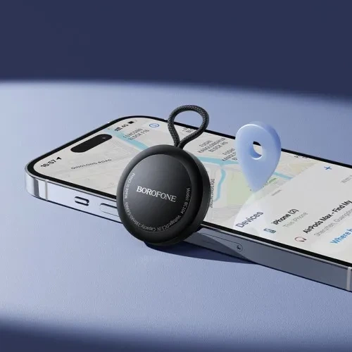 Пошуковий брелок BOROFONE BC104 Intelligent Positioning Anti-Lost Black з підтримкою Apple Find My - зображення 7