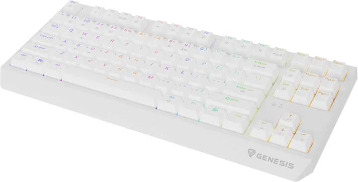 Klawiatura przewodowa Genesis Thor 230 TKL Wireless Outemu Red White (NKG-2165) - obraz 4