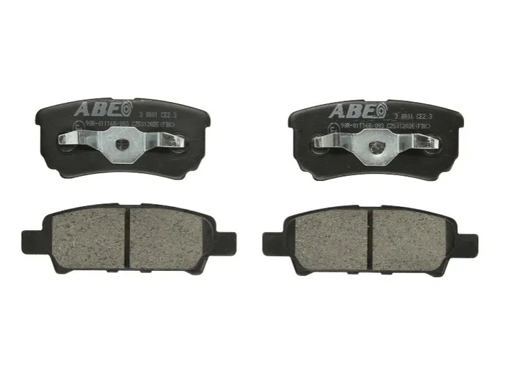 Комплект гальмівних колодок ABE C25012ABE Mitsubishi Lancer, Outlander; Dodge Avenger, Caliber; Citroen C4; Jeep Patriot, Compass; Chrysler Sebring MZ690569, 05191271AA, 05191271AB - изображение 2