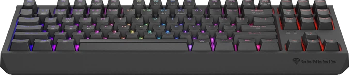 Klawiatura przewodowa Genesis Thor 230 TKL Wireless Outemu Silent Lemon Black (NKG-2108) - obraz 2