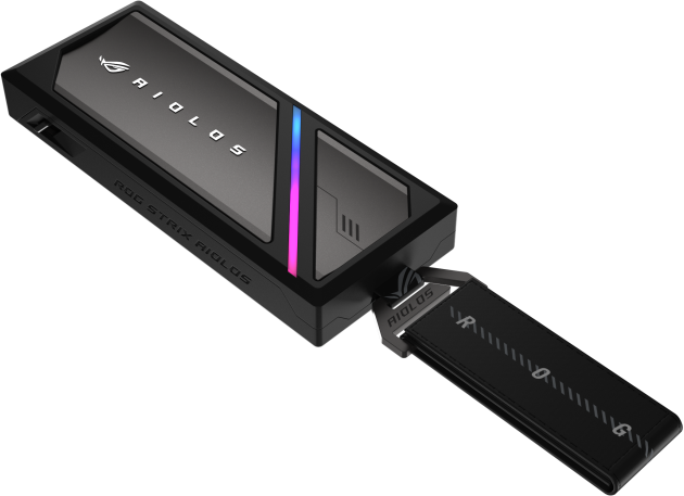 Внешний корпус для SSD Asus ROG Strix Aiolos (ESD-S1W) M.2 NVMe (PCIe) USB 3.2 Gen2x2 Type-C Black (90DD02U0-MA9000) - Фото 4 Внешний корпус для SSD Asus ROG Strix Aiolos (ESD-S1W) M.2 NVMe (PCIe) USB 3.2 Gen2x2 Type-C Black (90DD02U0-MA9000) - изображение 4