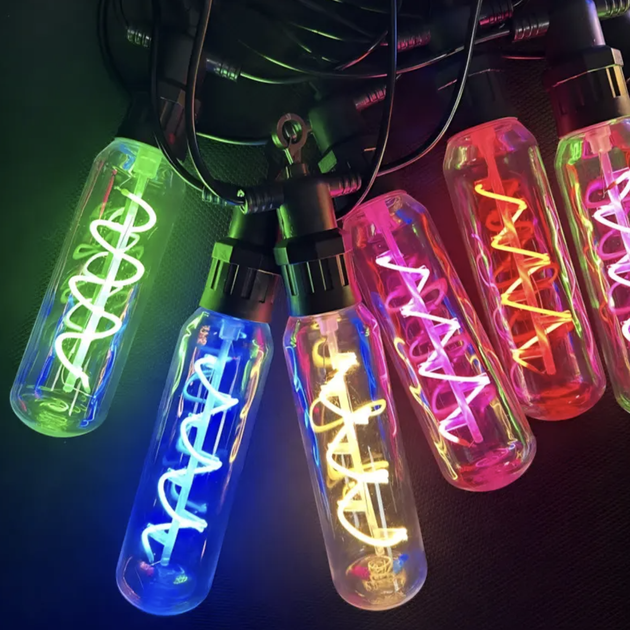 Гирлянда SFK-48, уличная LED, 10 ламп, 5 м, теплый свет - зображення 3