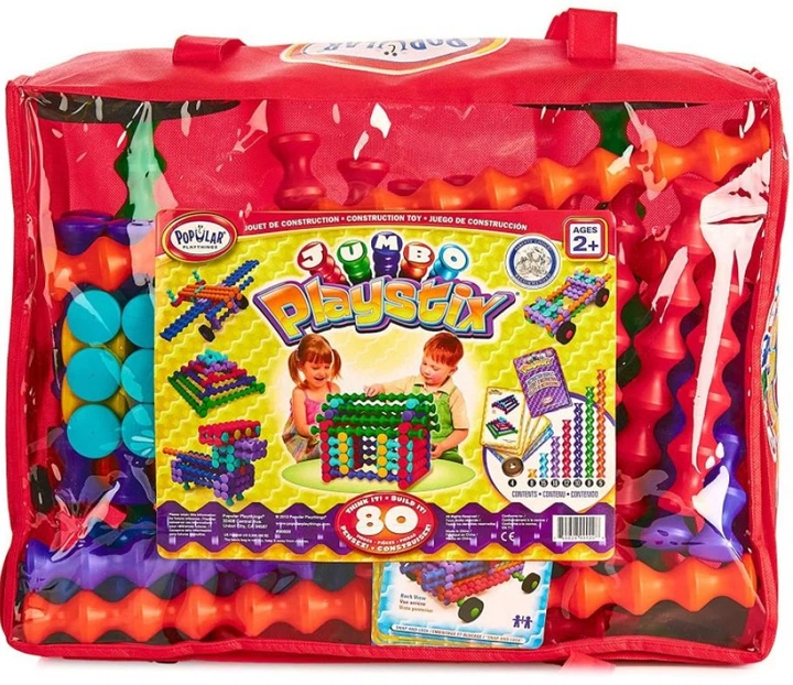 Конструктор MalBlo Playstix Jumbo 80 деталей POP 90020 (755828900208) - Фото 6 Конструктор MalBlo Playstix Jumbo 80 деталей POP 90020 (755828900208) - зображення 6