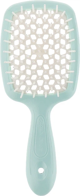 Щітка для волосся м'ятна з білим Janeke Superbrush Standart - Фото 1 Щітка для волосся м'ятна з білим Janeke Superbrush Standart - изображение 1