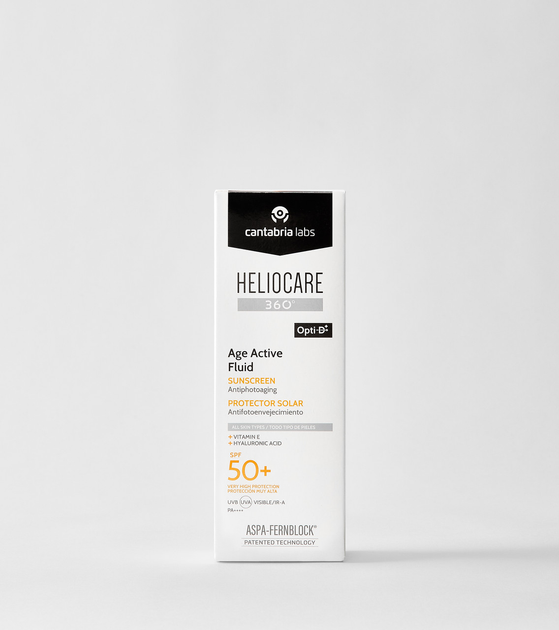 Солнцезащитный крем-флюид для лица Cantabria Labs HELIOCARE 360 AGE ACTIVE FLUID SPF50 50 мл - Фото 2 Солнцезащитный крем-флюид для лица Cantabria Labs HELIOCARE 360 AGE ACTIVE FLUID SPF50 50 мл - изображение 2