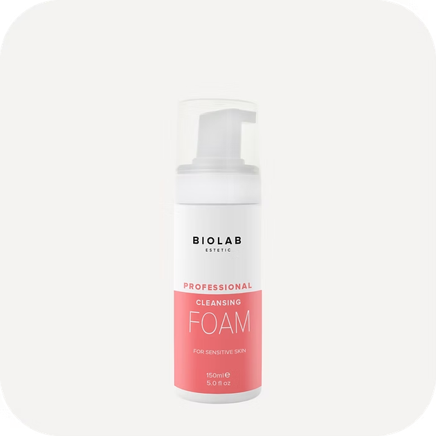 Очищающая пенка для чувствительной кожи Cleansing Foam for Sensitive Skin BIOLAB Estetic, 150 мл - Фото 1 Очищающая пенка для чувствительной кожи Cleansing Foam for Sensitive Skin BIOLAB Estetic, 150 мл - изображение 1