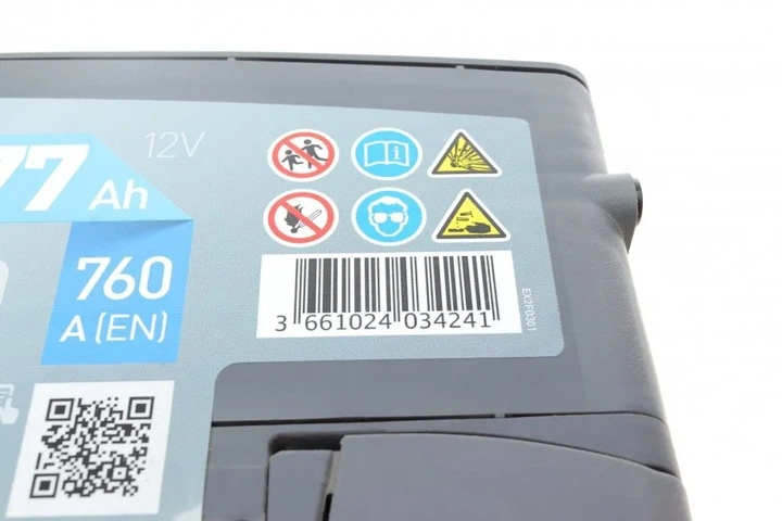 Акумулятор EXIDE EA770 Infiniti QX; Land Rover Freelander; Renault Kangoo; Audi Q3, A3; Peugeot Expert; Volvo V50; BMW 1 Series, 3 Series; Volkswagen Golf, Transporter; Cadillac SRX; Geely CK; Lexus ES; Porsche 911 1307572, 1515832, 5033394AA - изображение 5