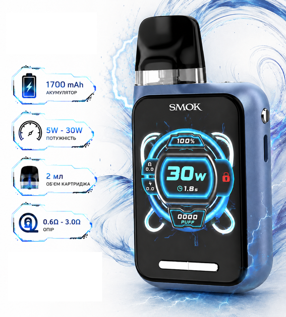 Багаторазова Pod-система Smok Novo GT-BOX Blue and 7-Color - зображення 7