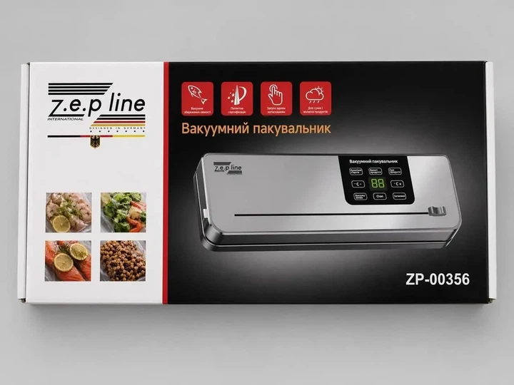 Вакуумный упаковщик Zepline со встроенным ножом для пакетов - изображение 6