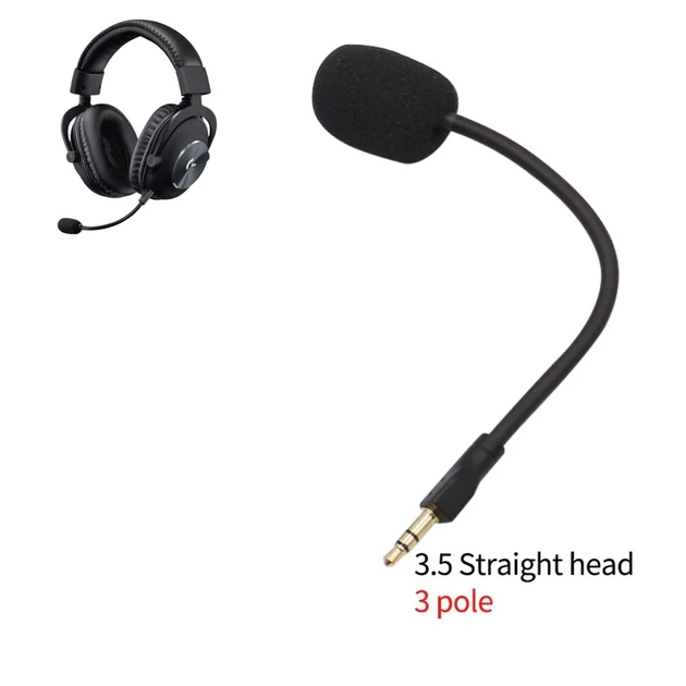 Заменимый микрофон 3.5mm (3-pole) для Logitech G Pro X Универсальный геймерский микрофон для наушников - Фото 3 Заменимый микрофон 3.5mm (3-pole) для Logitech G Pro X Универсальный геймерский микрофон для наушников - изображение 3